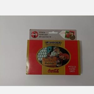 New 1998 COCA COLA 2 DECKS SANTA CLAUS CHRISTMAS CARDS